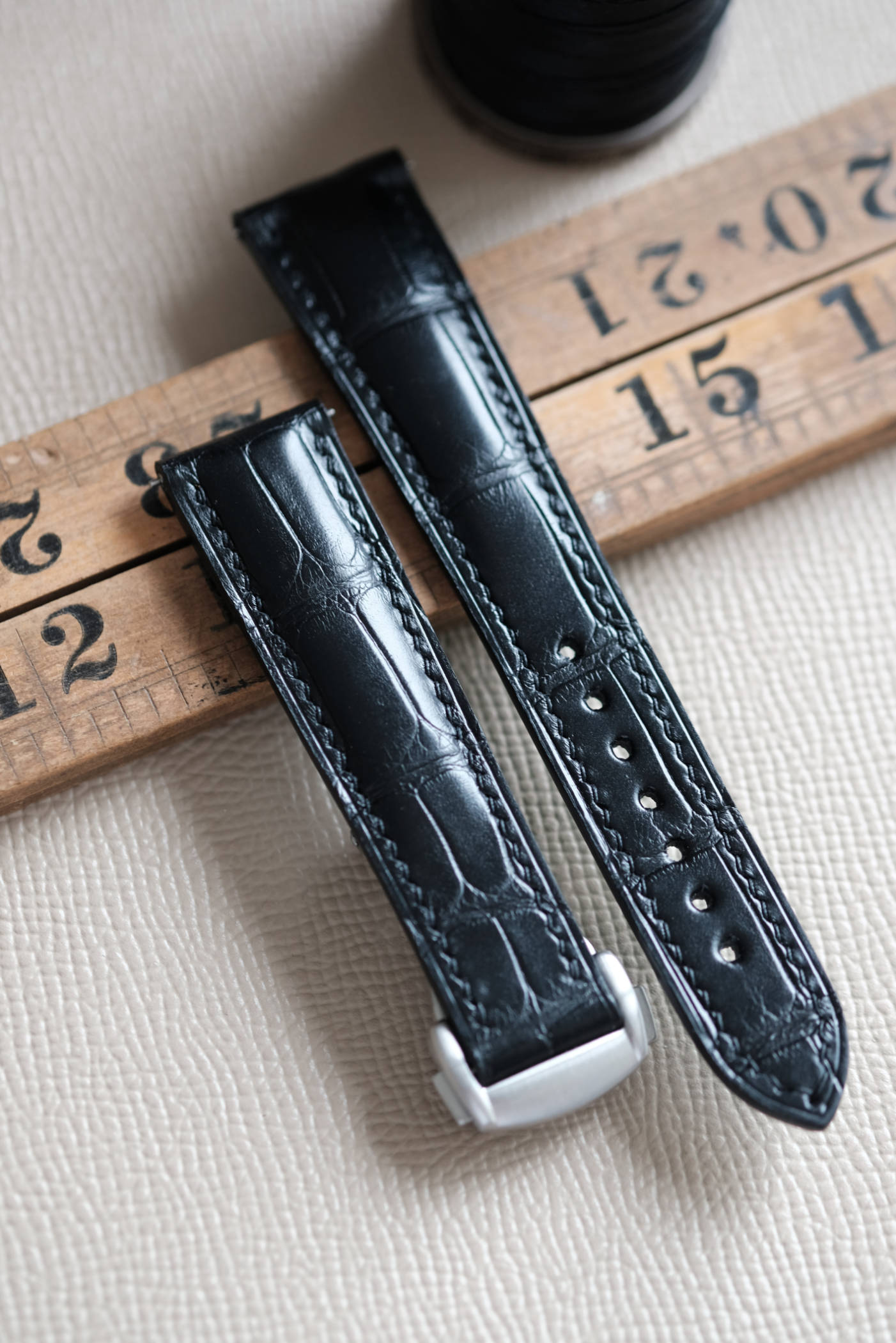 Custom Handmade Alligator Crocodile Watch Strap Cavalier Goods Co